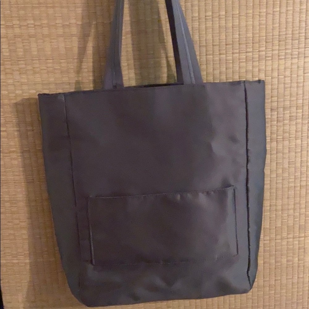 Bath & Body Works gray satin 2-in-1 bag